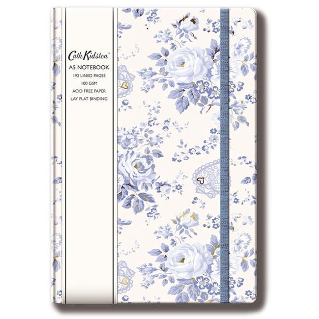 Cath Kidston A5 Notebook Hard Blue
