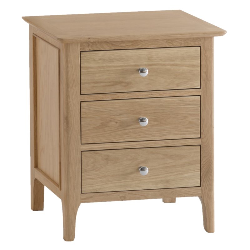 Coastal Extra Large Bedside Cabinet white background