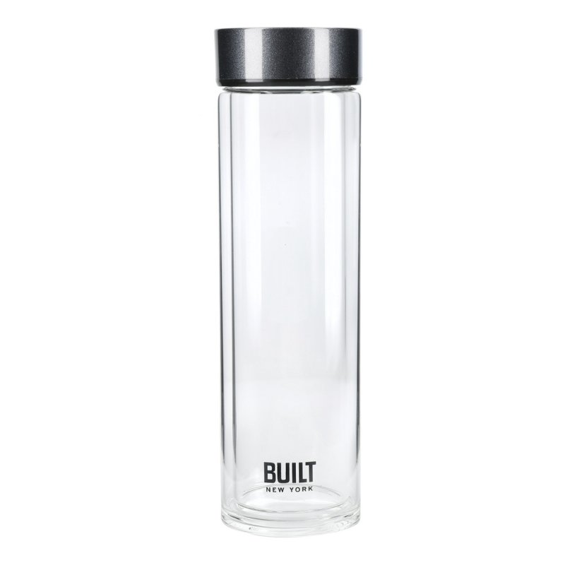 Built 450ml Glass Bottle Charcoal