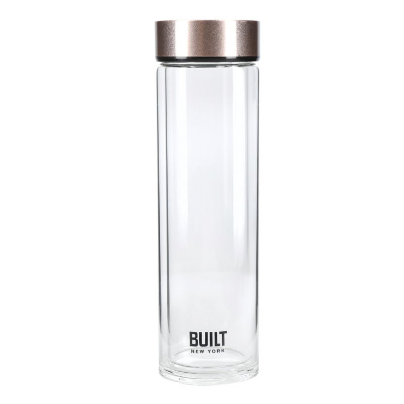 Built 450ml Glass Bottle Rose Gold