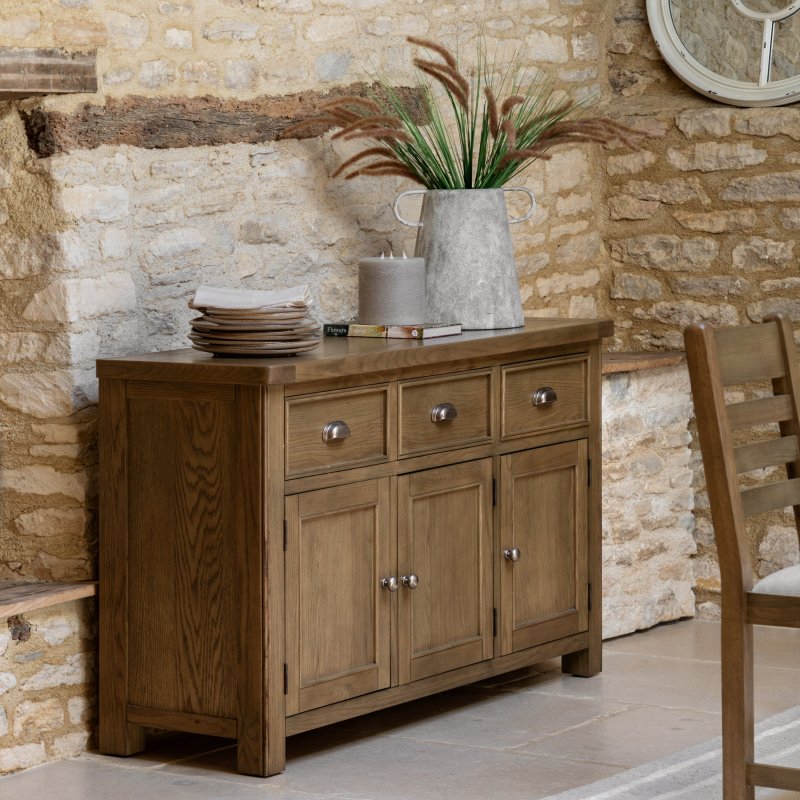 Gallery Direct Hardwick 3 Door 3 Drawer Sideboard lifestyle