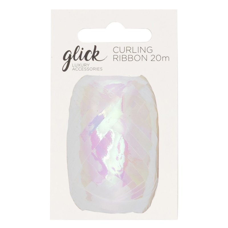 Glick Iridescent White Curling Ribbon