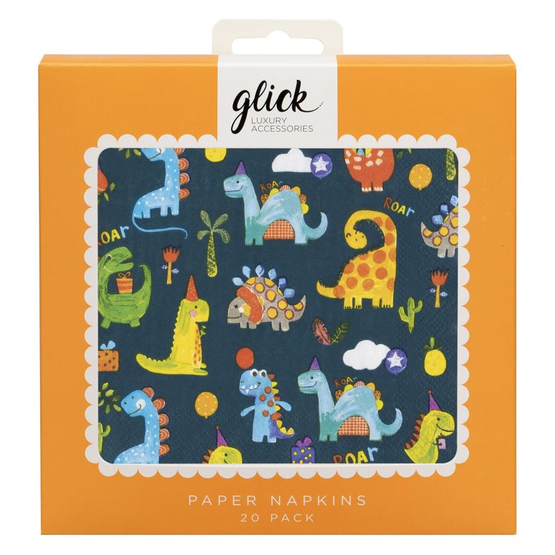 Glick Dinoroar Paper Napkins 20pk