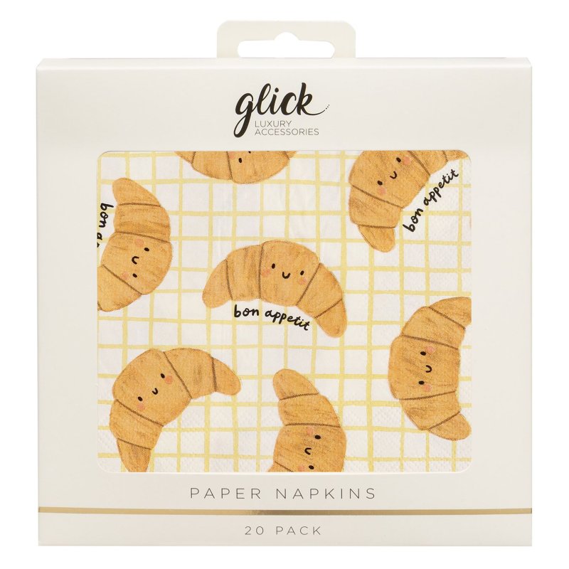 Glick Croissants Paper Napkins 20pk