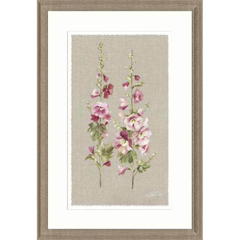 Artko Artko Hollyhocks Framed Print