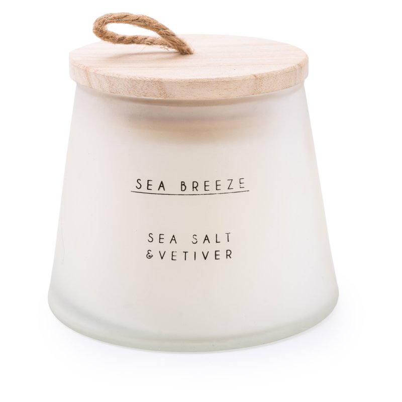 Candlelight Nautical Large Wax Filled Pot Sea Salt