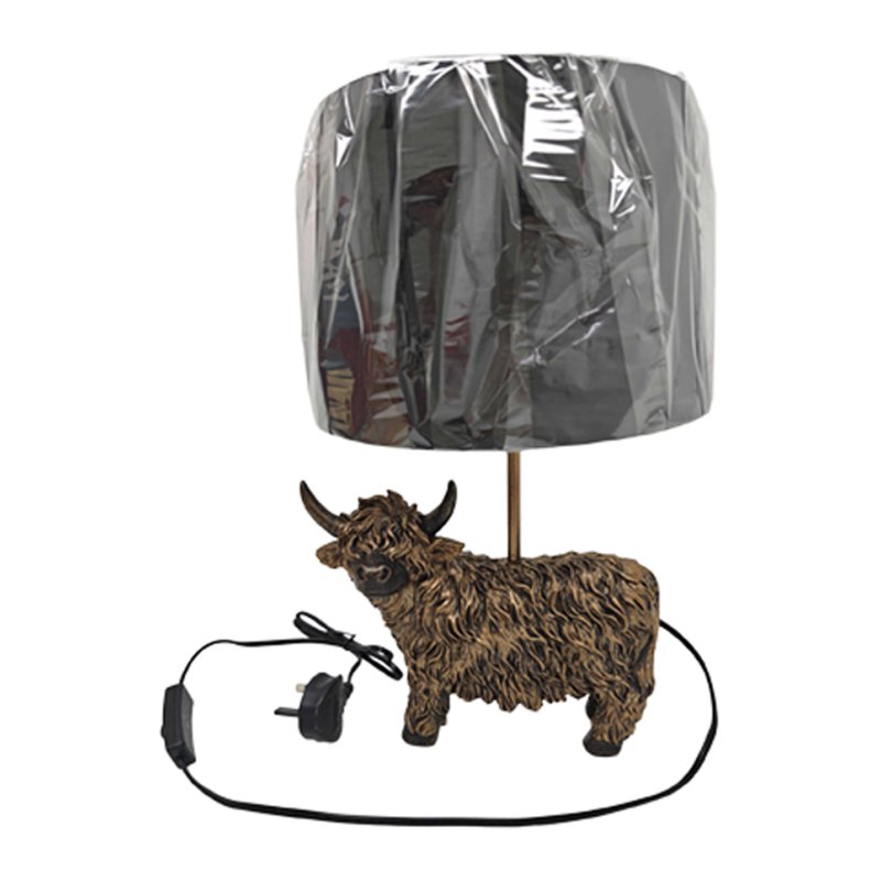 Candlelight Highland Cow Lamp