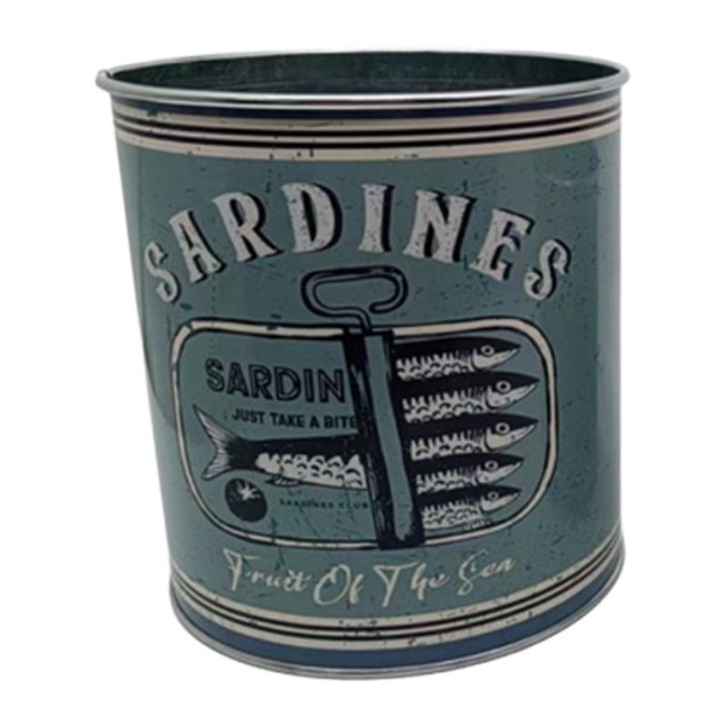 Candlelight Sardines Metal Planter