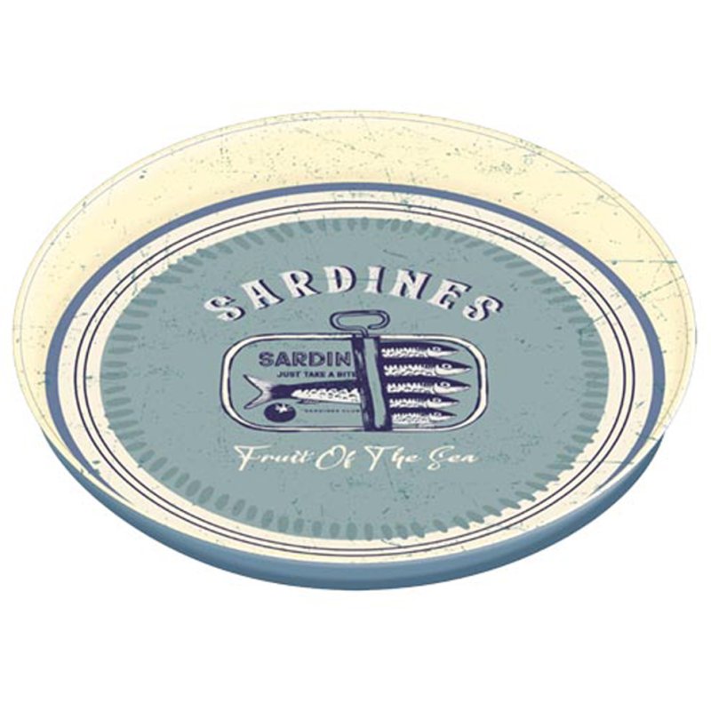 Candlelight Sardines Metal Tray