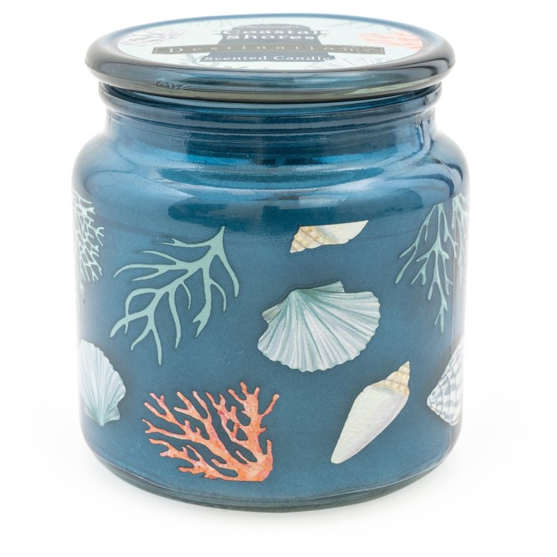 Candlelight Coastal Shores Lidded Candle Jar