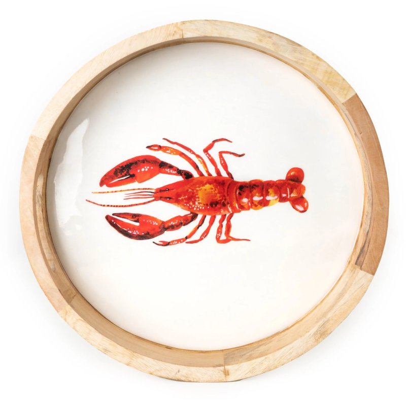 Candlelight Coastal Shores 30cm Round Lobster Tray