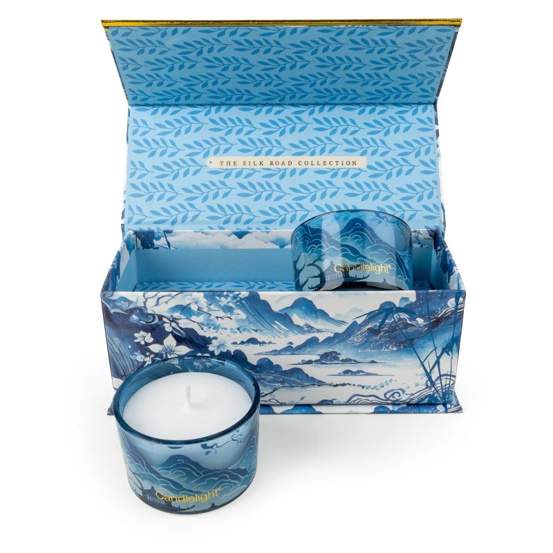 Candlelight The Silk Road Tianshui Set Of 2 Candles with box