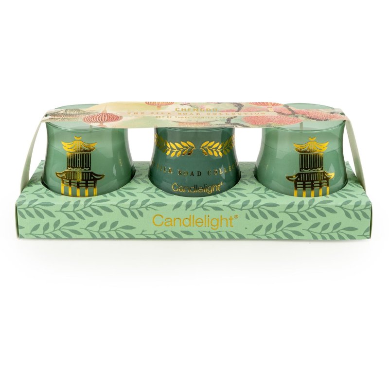 Candlelight The Silk Road Chengdu Set Of 3 Candles