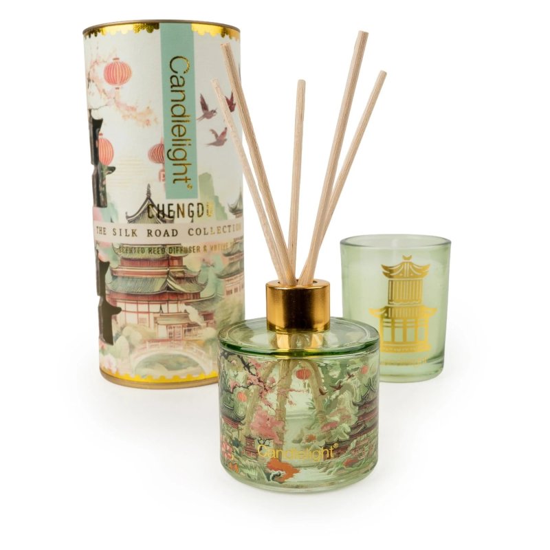 Candlelight The Silk Road Chengdu Diffuser & Candle Set with box