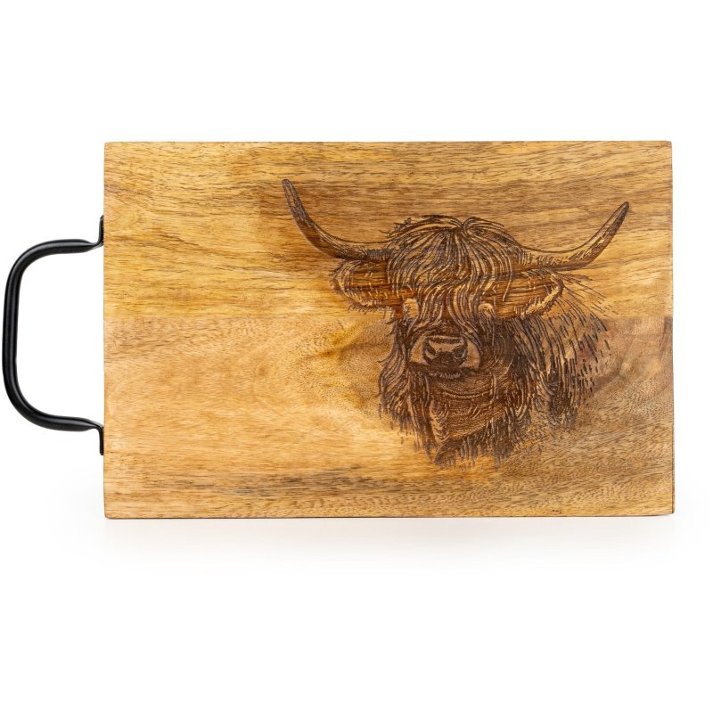 Candlelight Highland Cow Chopping Board