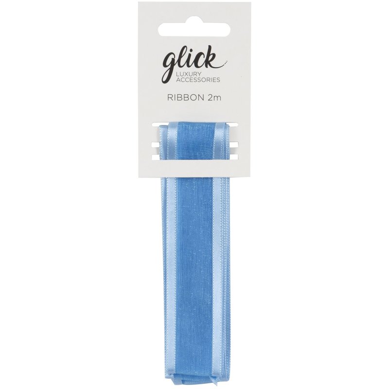 Glick Satin Edge Ribbon Baby Blue