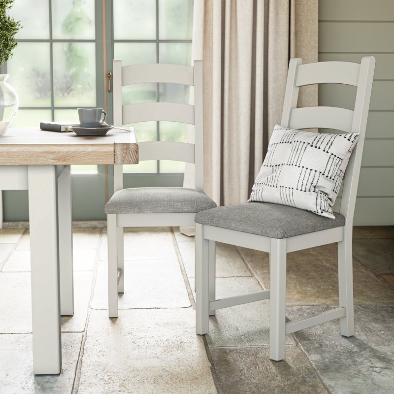Aldiss Own Thornham Ladder Back Dining Chair in Grey