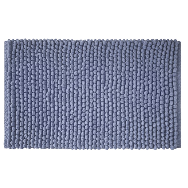 Bianca Aspen Bobble Blue Bath Mat smll