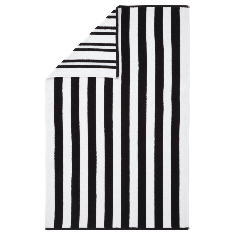 Bianca Bianca Reversible Stripe Black Towels