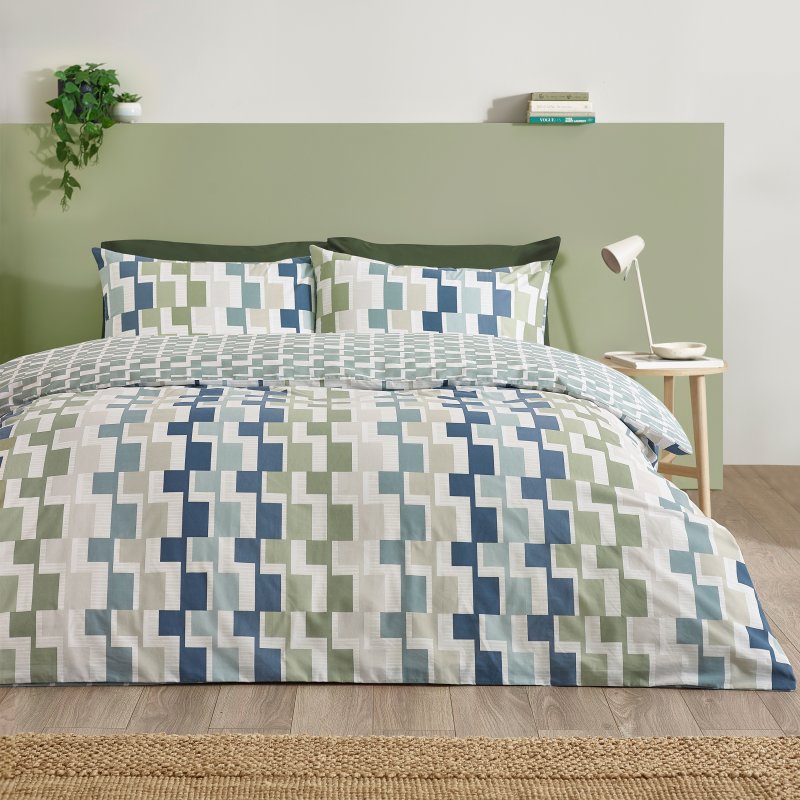 Catherine Lansfield Catherine Lansfield Bryson Blue Duvet Cover Set
