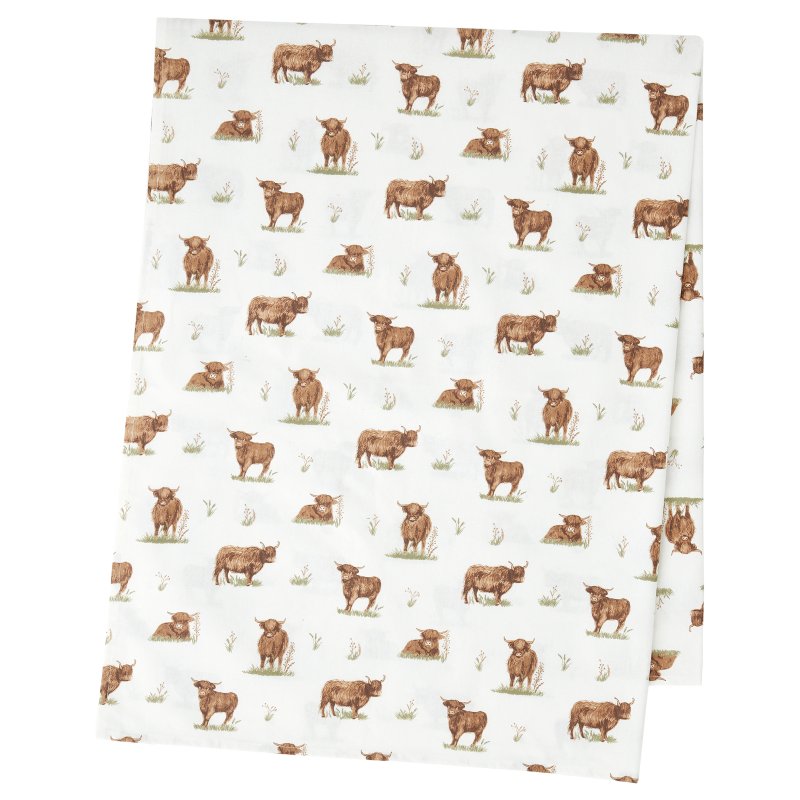 Catherine Lansfield Catherine Lansfield Angus Highland Cow Natural Table Cloths