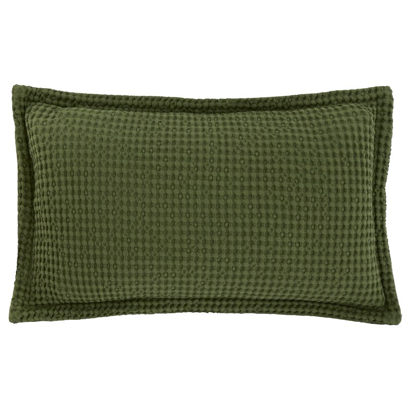 Pineapple Elephant Pineapple Elephant Jaipur Waffle Olive Filled Cushion