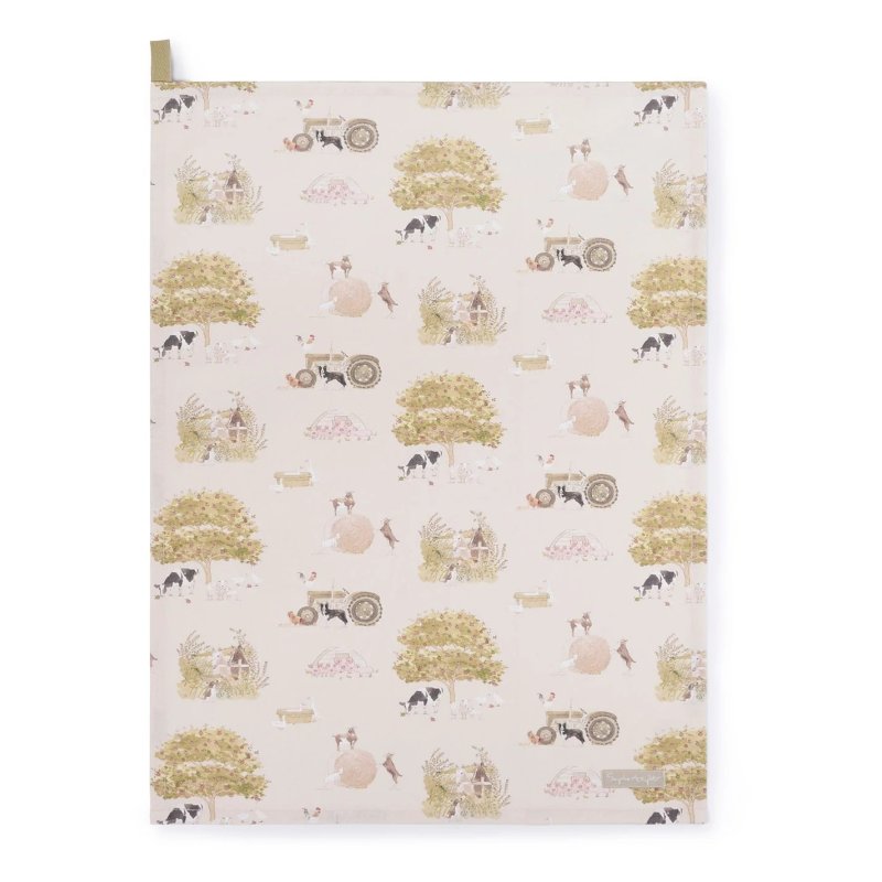 Sophie Allport Farm Friends Scene Tea Towel