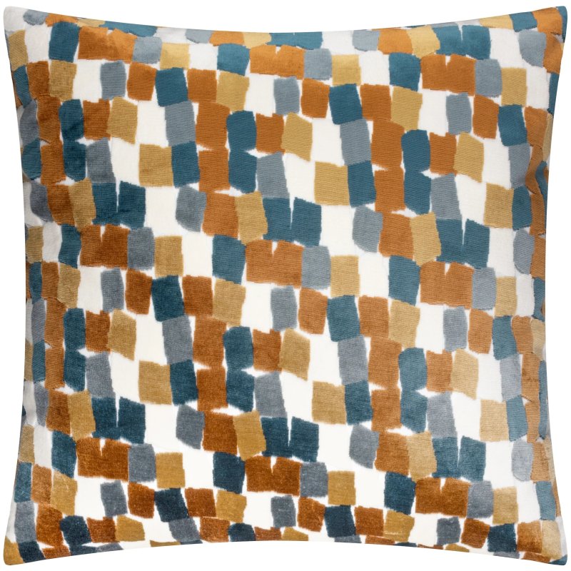 Furn Metro Blocks Cushion Ginger
