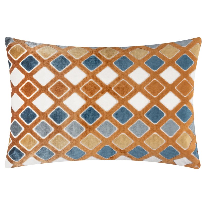 Furn Metro Diamond Cushion Ginger