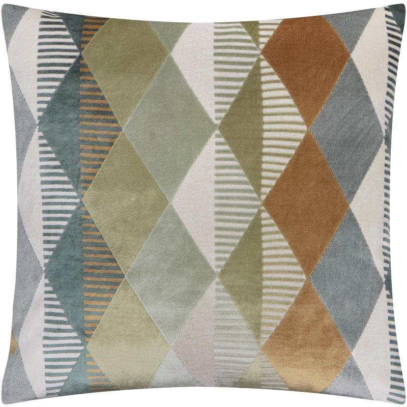 Furn Metro Harlequin Cushion Green