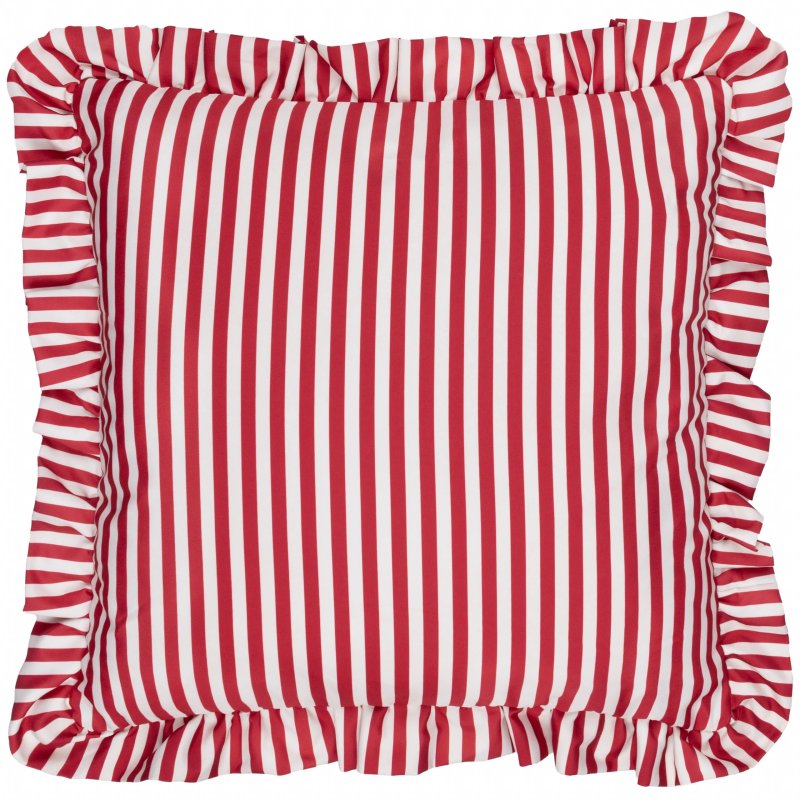 Wylder Millie Ruffle Outdoor Cushion Candy Red