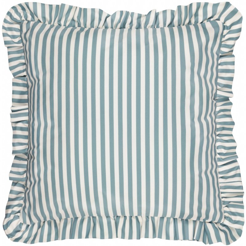 Wylder Millie Ruffle Outdoor Cushion Duck Egg Blue