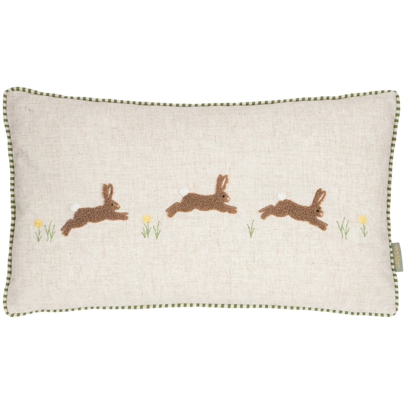 Wylder Ramble Hares Cushion Sage