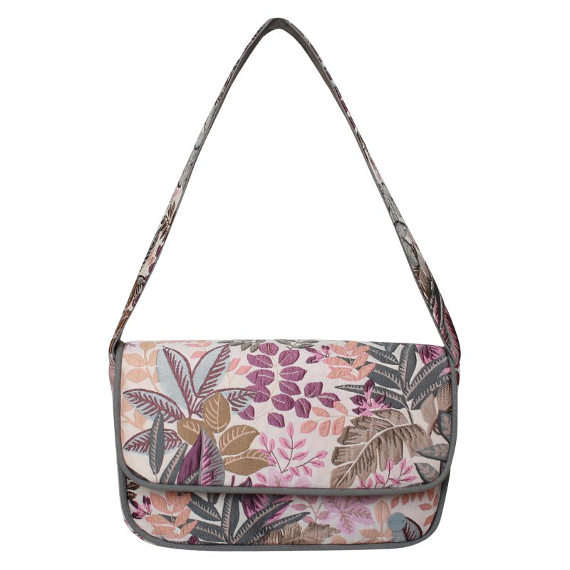 Earth Squared Pink Spring Jacquard Shoulder Bag