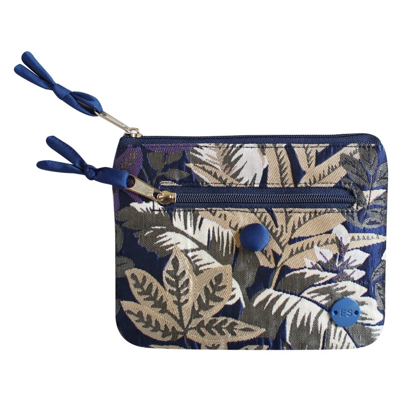 Earth Squared Navy Spring Jacquard Emily Purse