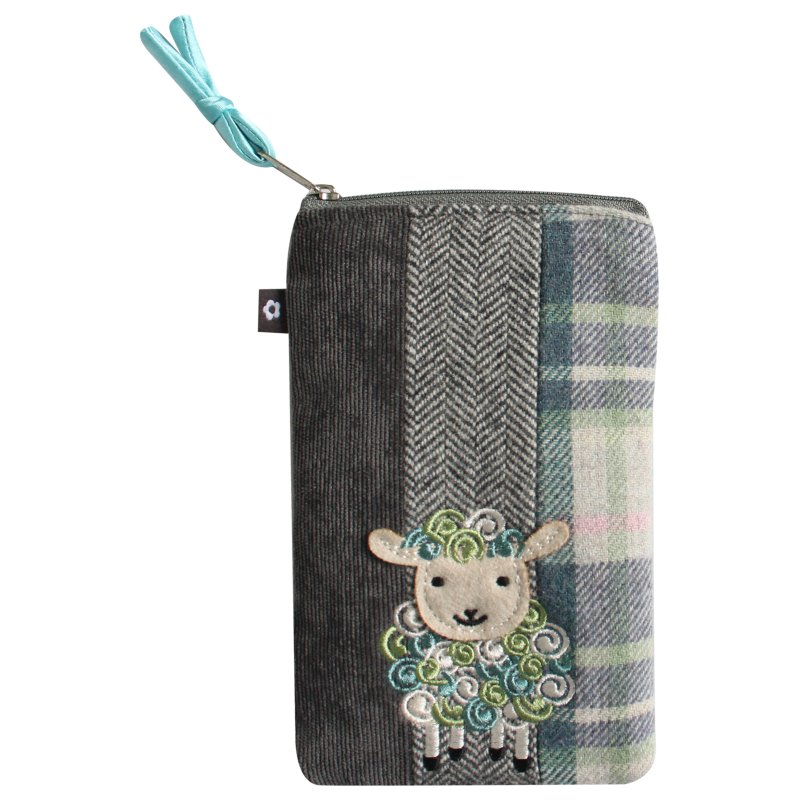 Earth Squared Sheep Applique Glasses Case
