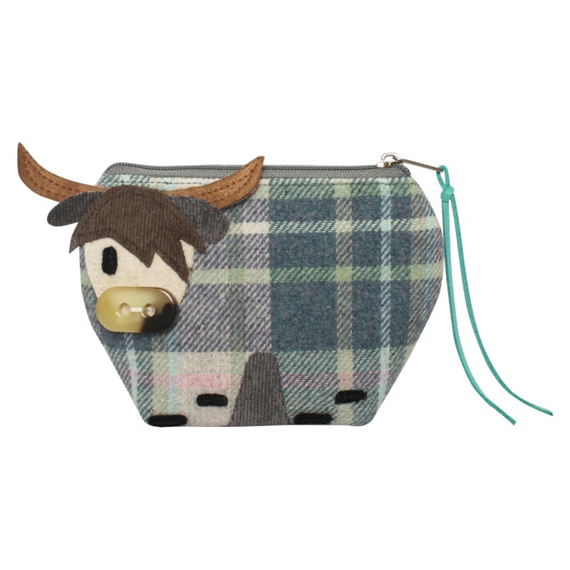 Earth Squared Skye Tweed Cow Purse