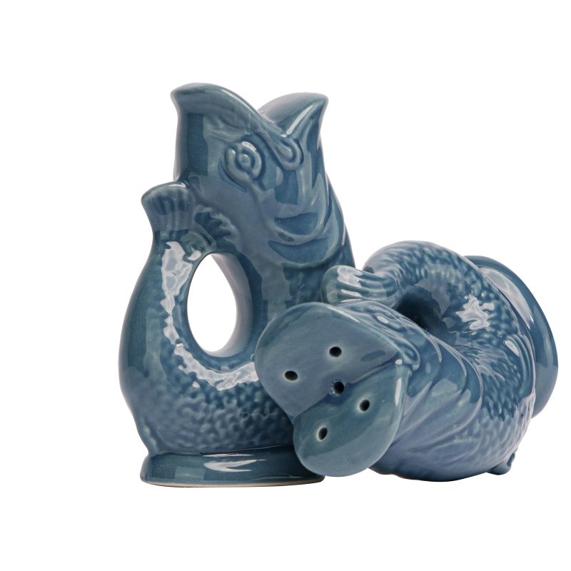 Original Gluggle Jug Salt & Pepper Pots Denim