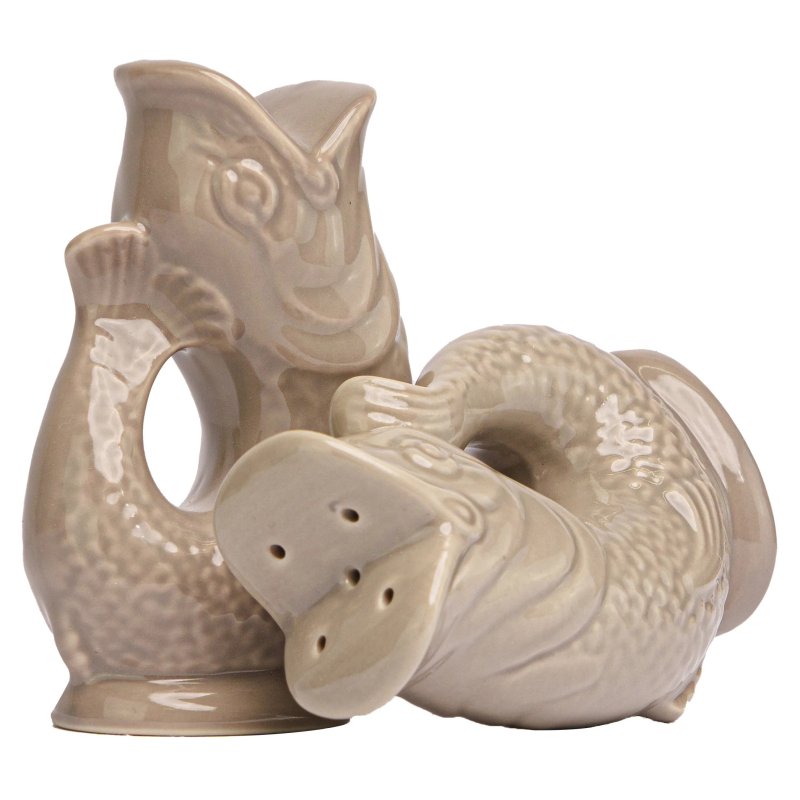Original Gluggle Jug Salt & Pepper Pots Mushroom