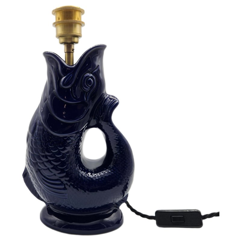 Original Gluggle Jug Lamp Cobalt Blue