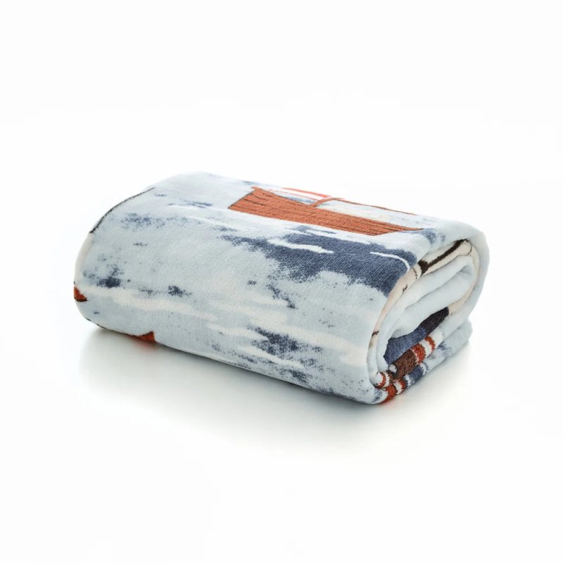 Lobster Creek Coastal Fishing Village Throw