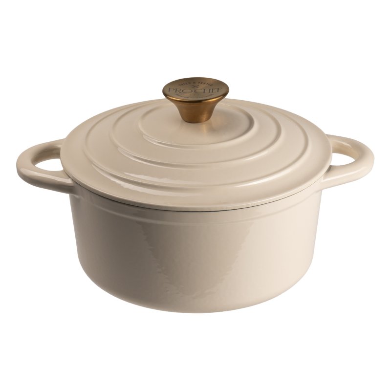 Simply Home Cast Iron Casseroles Cream small