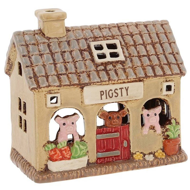 Shudehill Village Pottery Pig Sty Tealight Holder