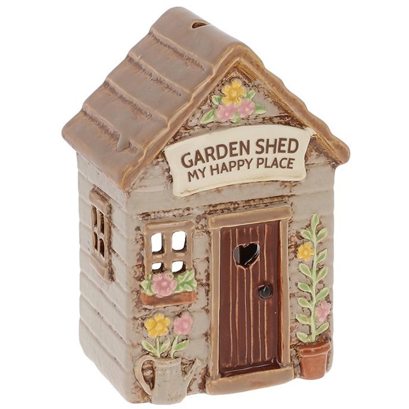 Shudehill Village Pottery Garden Shed Tealight Holder