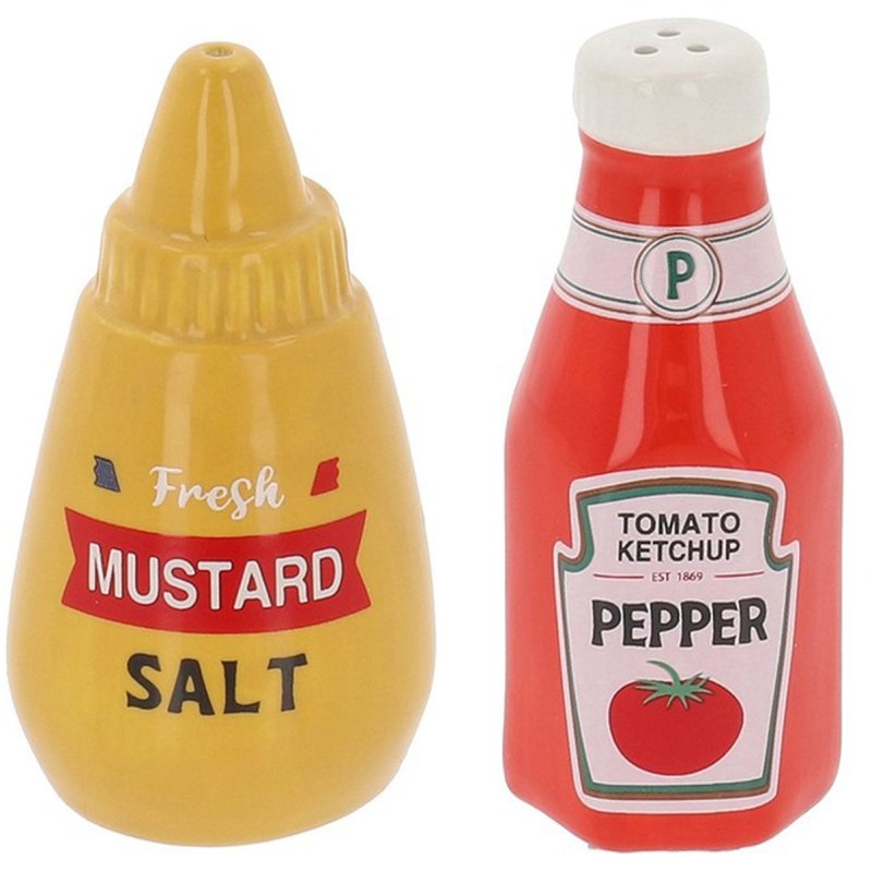 Shudehill Foodie Fun Salt And Pepper Ketchup/Mustard