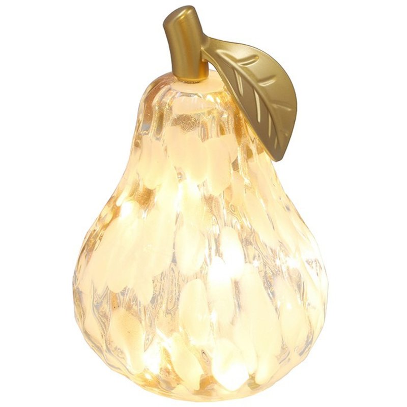 Shudehill Diamond Cut LED Pear Mottle Amber