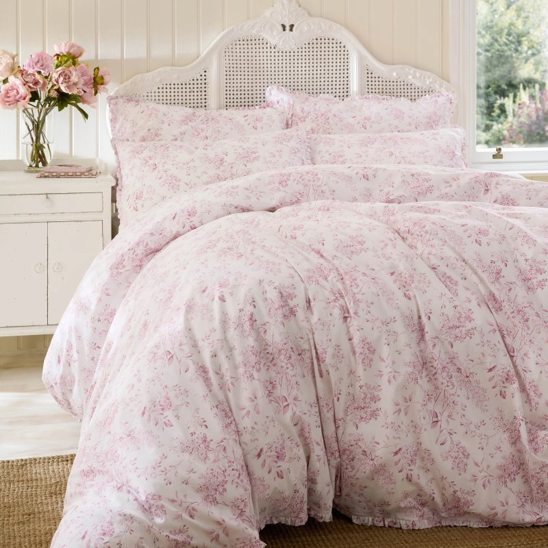 Shabby Chic Chelsea Pink Duvet Cover Set