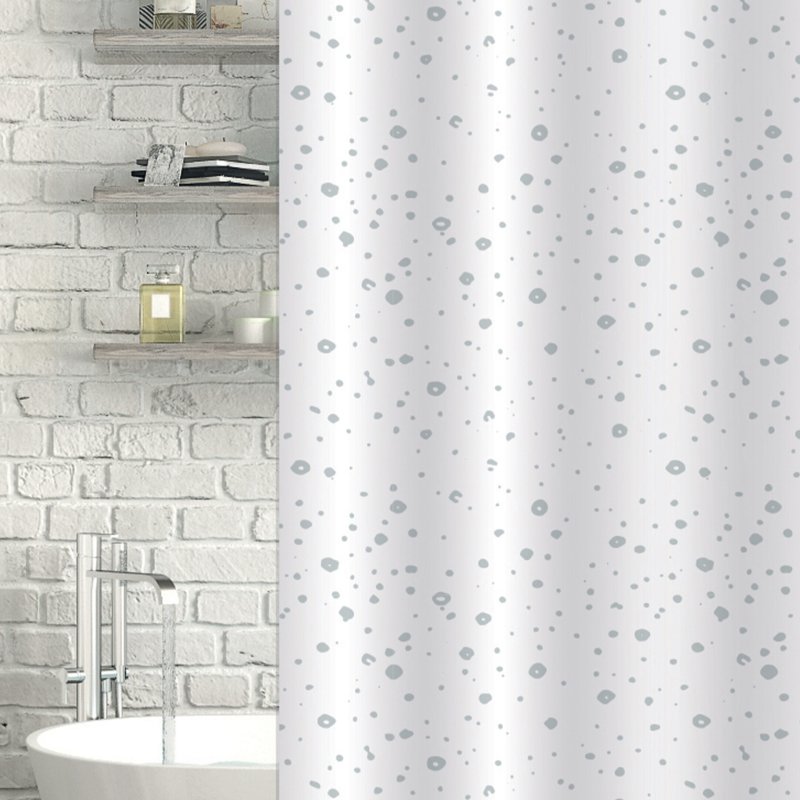 Showerdrape Droplets Shower Curtain