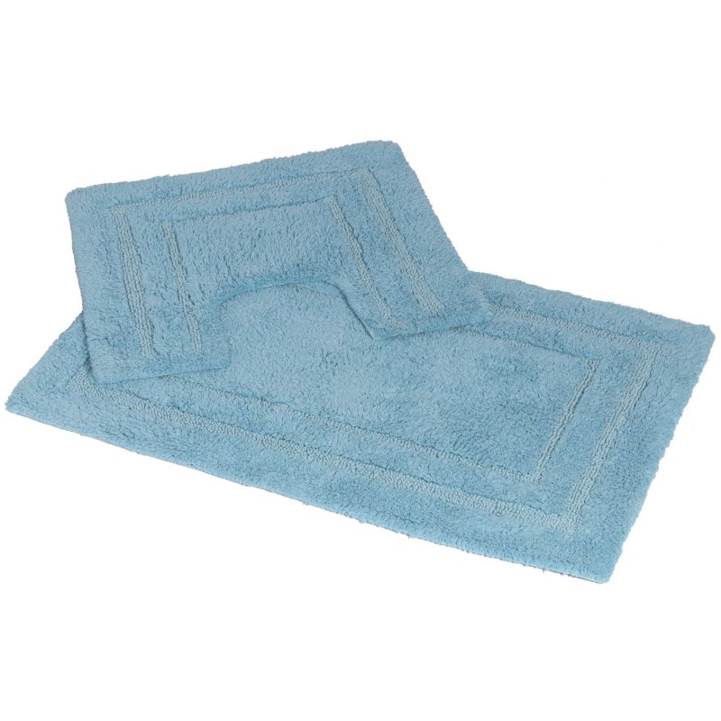 Showerdrape Pinnacle 2 Piece Bath Mat Set Cobalt