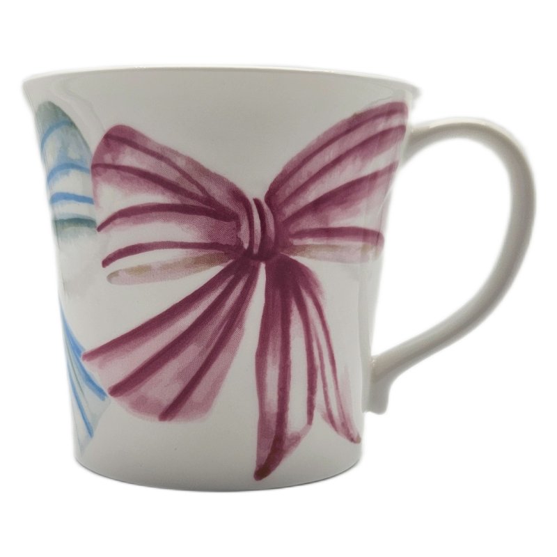 Just Mugs Mersey Mug Bows Blue & Pink